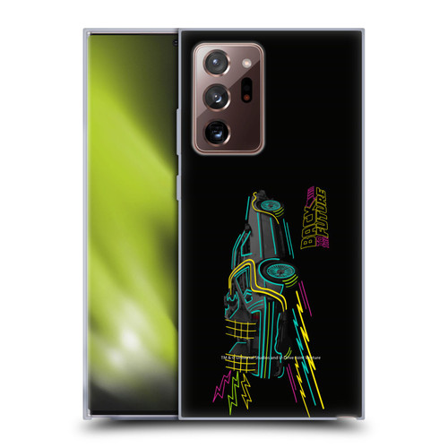 Back to the Future I Composed Art Neon Soft Gel Case for Samsung Galaxy Note20 Ultra / 5G