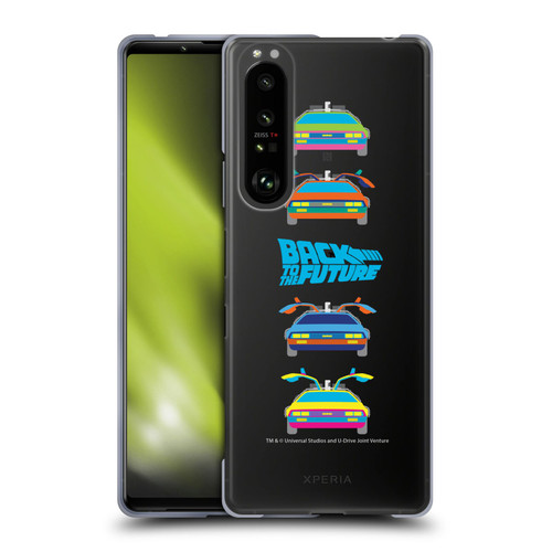Back to the Future I Composed Art Time Machine Car 2 Soft Gel Case for Sony Xperia 1 III