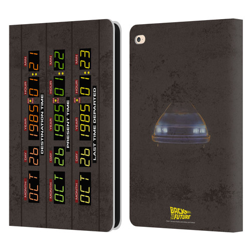 Back to the Future I Graphics Time Circuits Leather Book Wallet Case Cover For Apple iPad Air 2 (2014)