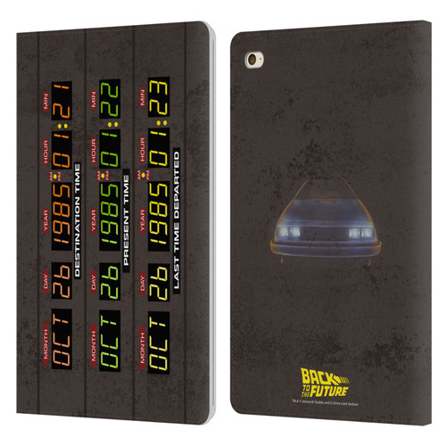 Back to the Future I Graphics Time Circuits Leather Book Wallet Case Cover For Apple iPad mini 4