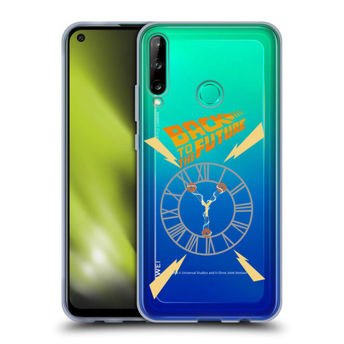 Back to the Future I Graphics Clock Tower Soft Gel Case for Huawei P40 lite E