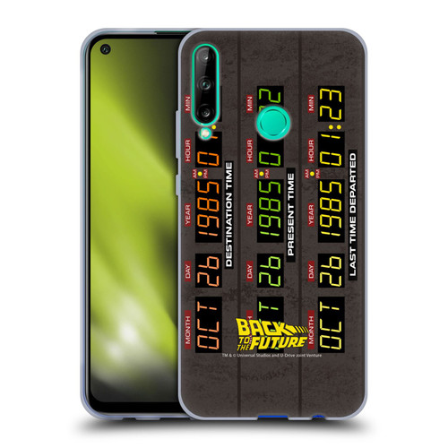 Back to the Future I Graphics Time Circuits Soft Gel Case for Huawei P40 lite E