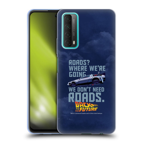 Back to the Future I Graphics Time Machine Car 2 Soft Gel Case for Huawei P Smart (2021)