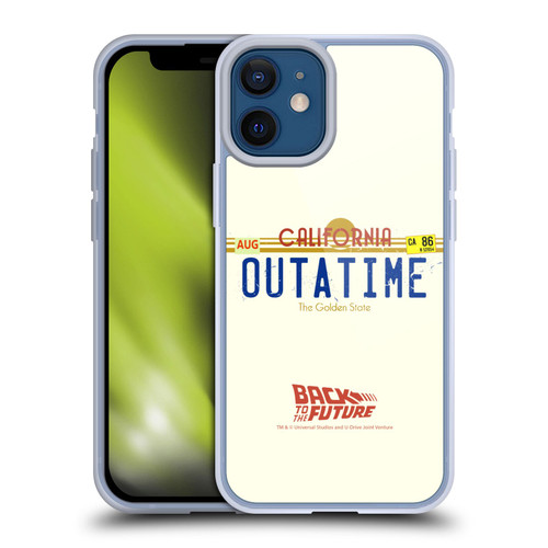 Back to the Future I Graphics Outatime Soft Gel Case for Apple iPhone 12 Mini