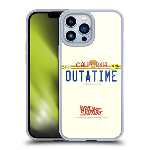Back to the Future I Graphics Outatime Soft Gel Case for Apple iPhone 13 Pro Max