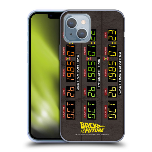 Back to the Future I Graphics Time Circuits Soft Gel Case for Apple iPhone 14