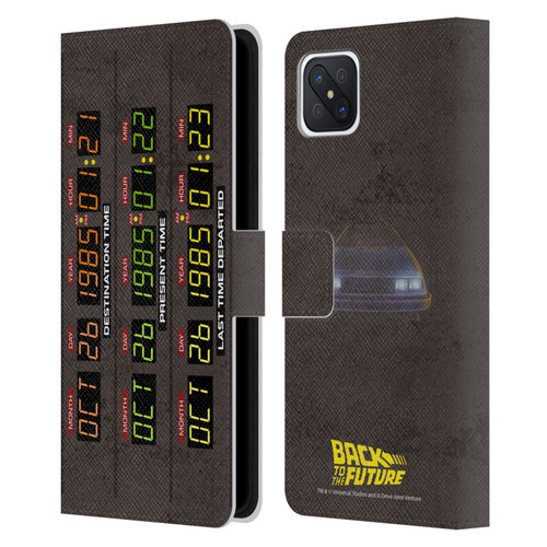 Back to the Future I Graphics Time Circuits Leather Book Wallet Case Cover For OPPO Reno4 Z 5G