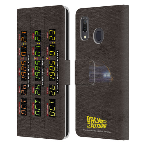 Back to the Future I Graphics Time Circuits Leather Book Wallet Case Cover For Samsung Galaxy A33 5G (2022)