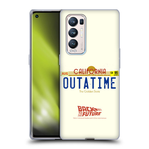 Back to the Future I Graphics Outatime Soft Gel Case for OPPO Find X3 Neo / Reno5 Pro+ 5G