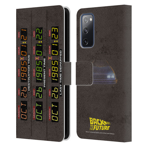 Back to the Future I Graphics Time Circuits Leather Book Wallet Case Cover For Samsung Galaxy S20 FE / 5G