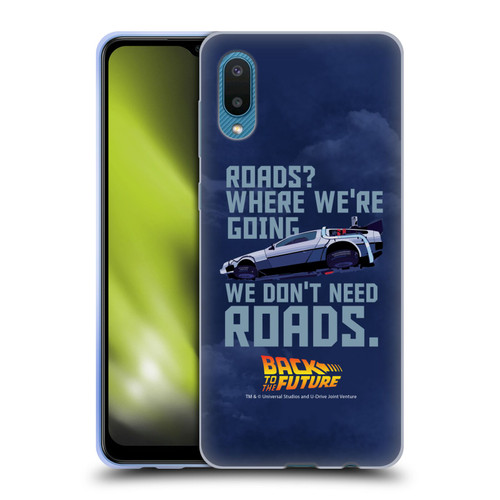 Back to the Future I Graphics Time Machine Car 2 Soft Gel Case for Samsung Galaxy A02/M02 (2021)