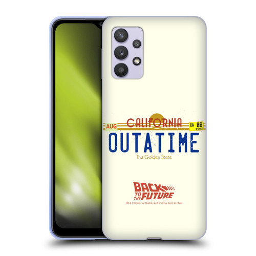 Back to the Future I Graphics Outatime Soft Gel Case for Samsung Galaxy A32 5G / M32 5G (2021)