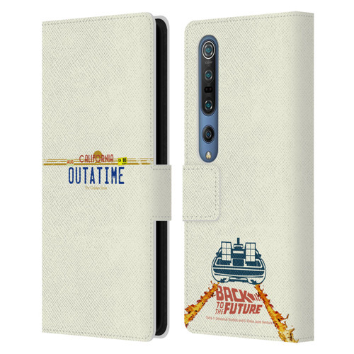 Back to the Future I Graphics Outatime Leather Book Wallet Case Cover For Xiaomi Mi 10 5G / Mi 10 Pro 5G