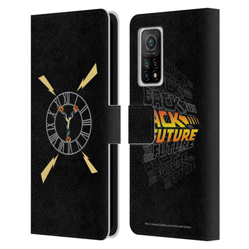 Back to the Future I Graphics Clock Tower Leather Book Wallet Case Cover For Xiaomi Mi 10T 5G