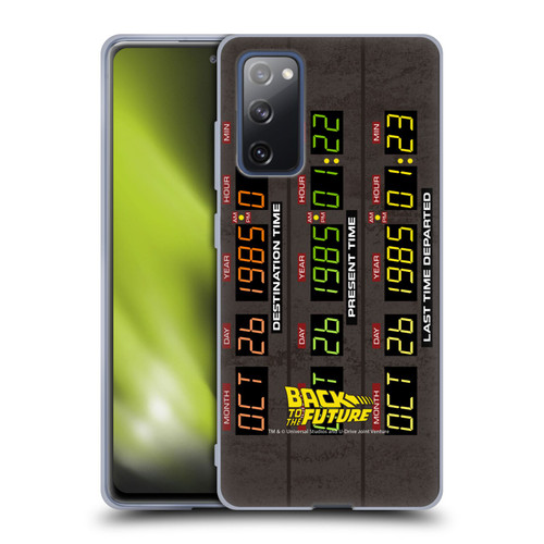 Back to the Future I Graphics Time Circuits Soft Gel Case for Samsung Galaxy S20 FE / 5G
