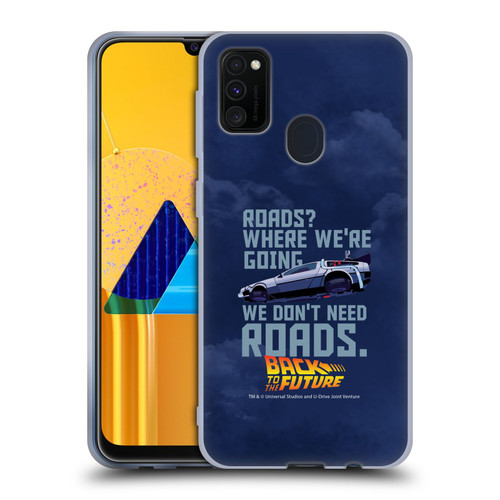 Back to the Future I Graphics Time Machine Car 2 Soft Gel Case for Samsung Galaxy M30s (2019)/M21 (2020)