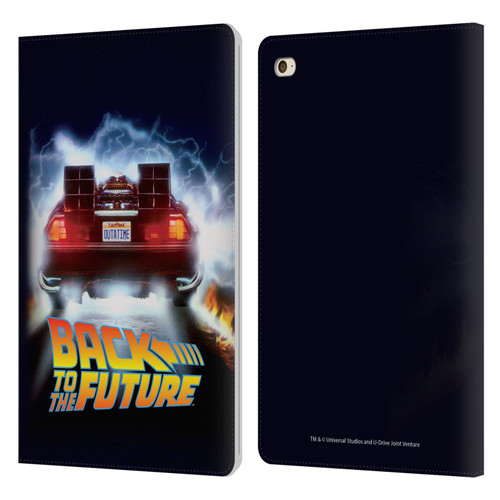 Back to the Future I Key Art Delorean Leather Book Wallet Case Cover For Apple iPad mini 4