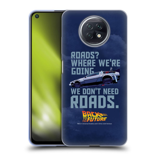 Back to the Future I Graphics Time Machine Car 2 Soft Gel Case for Xiaomi Redmi Note 9T 5G