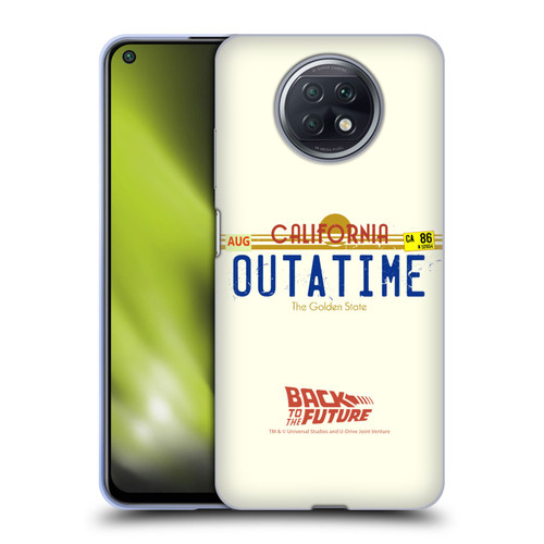 Back to the Future I Graphics Outatime Soft Gel Case for Xiaomi Redmi Note 9T 5G