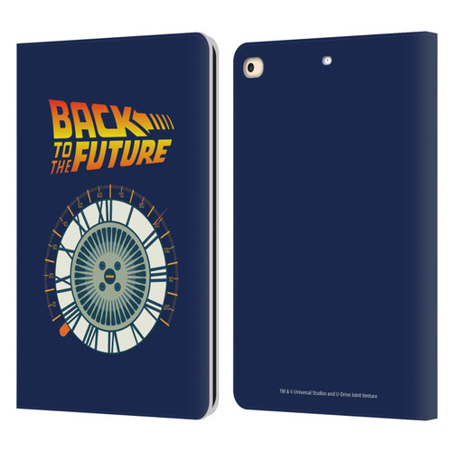 Back to the Future I Key Art Wheel Leather Book Wallet Case Cover For Apple iPad 9.7 2017 / iPad 9.7 2018