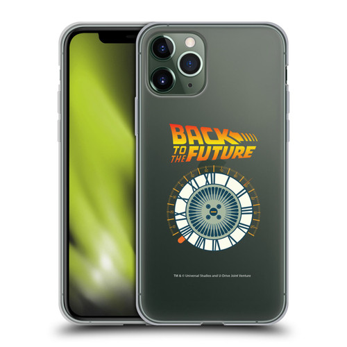Back to the Future I Key Art Wheel Soft Gel Case for Apple iPhone 11 Pro