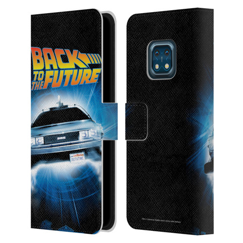 Back to the Future I Key Art Fly Leather Book Wallet Case Cover For Nokia XR20