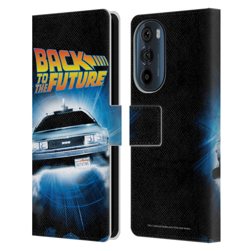 Back to the Future I Key Art Fly Leather Book Wallet Case Cover For Motorola Edge 30