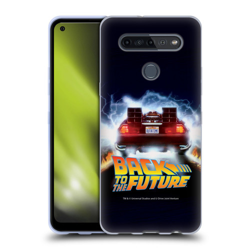 Back to the Future I Key Art Time Machine Car Soft Gel Case for LG K51S