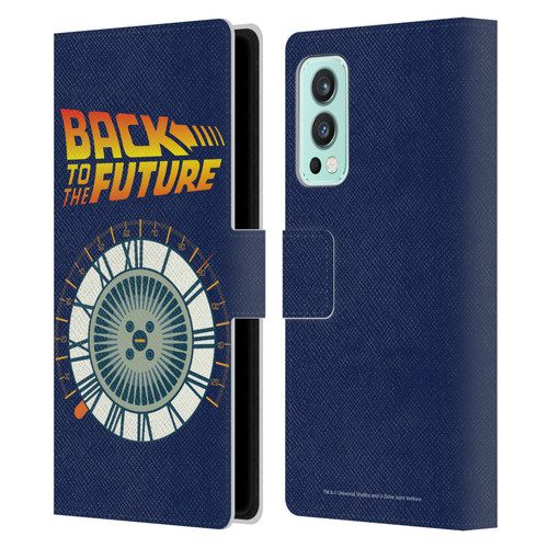 Back to the Future I Key Art Wheel Leather Book Wallet Case Cover For OnePlus Nord 2 5G