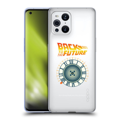 Back to the Future I Key Art Wheel Soft Gel Case for OPPO Find X3 / Pro