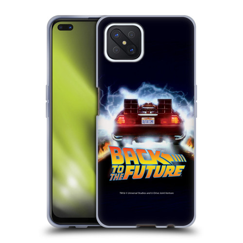 Back to the Future I Key Art Time Machine Car Soft Gel Case for OPPO Reno4 Z 5G