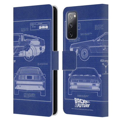 Back to the Future I Key Art Blue Print Leather Book Wallet Case Cover For Samsung Galaxy S20 FE / 5G
