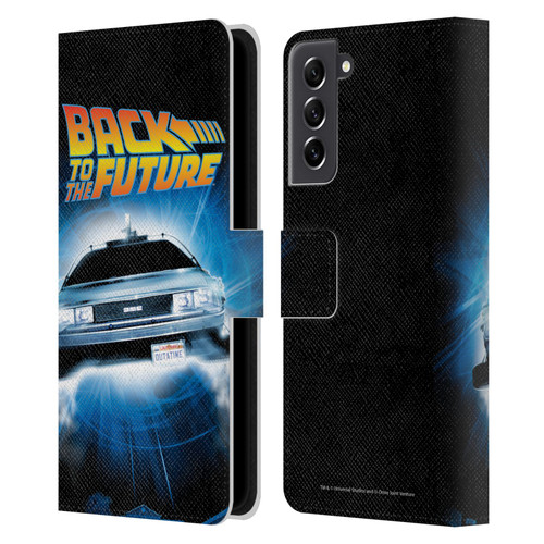 Back to the Future I Key Art Fly Leather Book Wallet Case Cover For Samsung Galaxy S21 FE 5G