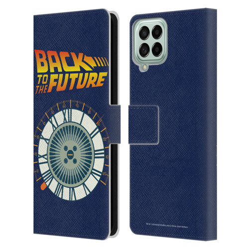 Back to the Future I Key Art Wheel Leather Book Wallet Case Cover For Samsung Galaxy M33 (2022)