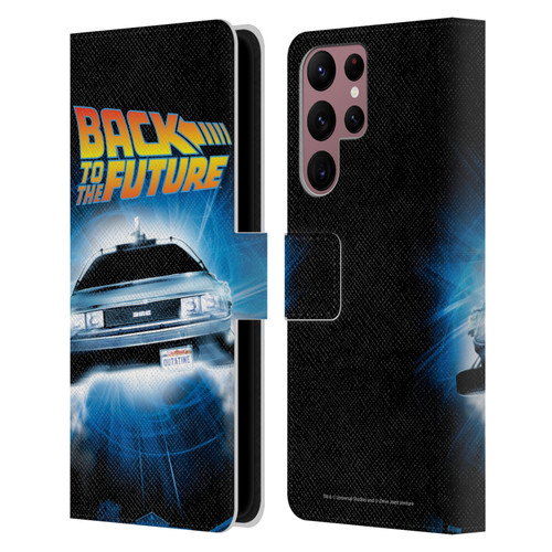 Back to the Future I Key Art Fly Leather Book Wallet Case Cover For Samsung Galaxy S22 Ultra 5G