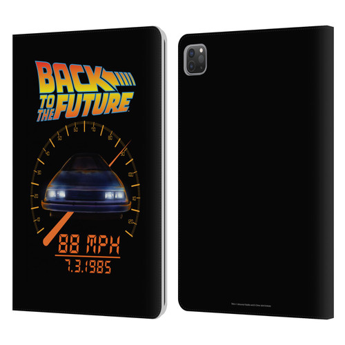 Back to the Future I Quotes 88 MPH Leather Book Wallet Case Cover For Apple iPad Pro 11 2020 / 2021 / 2022