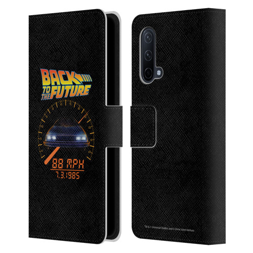 Back to the Future I Quotes 88 MPH Leather Book Wallet Case Cover For OnePlus Nord CE 5G