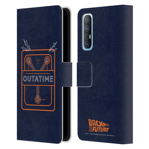 Back to the Future I Quotes Outatime Leather Book Wallet Case Cover For OPPO Find X2 Neo 5G