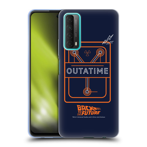 Back to the Future I Quotes Outatime Soft Gel Case for Huawei P Smart (2021)