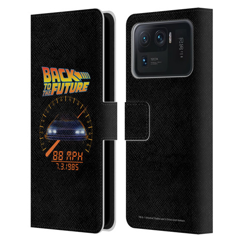 Back to the Future I Quotes 88 MPH Leather Book Wallet Case Cover For Xiaomi Mi 11 Ultra