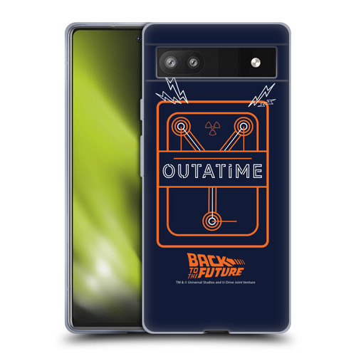 Back to the Future I Quotes Outatime Soft Gel Case for Google Pixel 6a