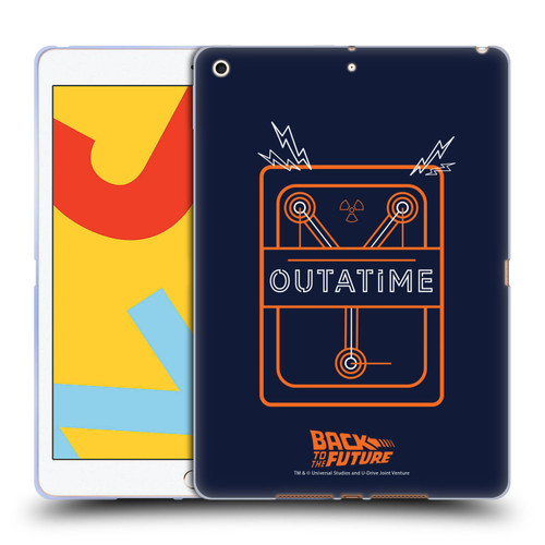 Back to the Future I Quotes Outatime Soft Gel Case for Apple iPad 10.2 2019/2020/2021