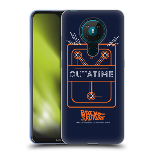 Back to the Future I Quotes Outatime Soft Gel Case for Nokia 5.3
