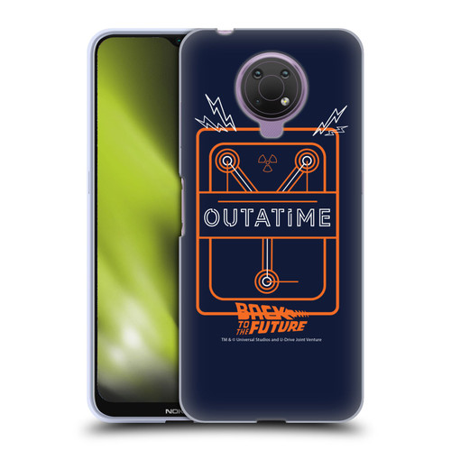 Back to the Future I Quotes Outatime Soft Gel Case for Nokia G10