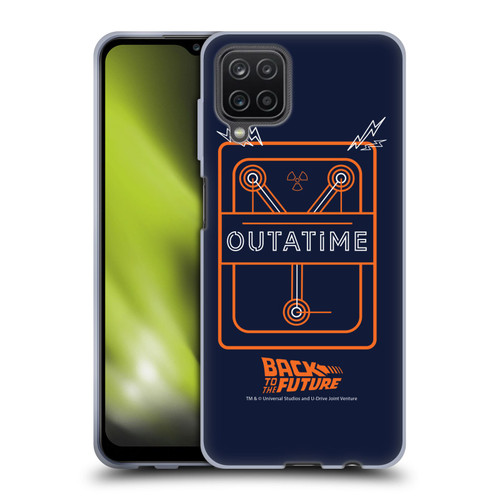 Back to the Future I Quotes Outatime Soft Gel Case for Samsung Galaxy A12 (2020)