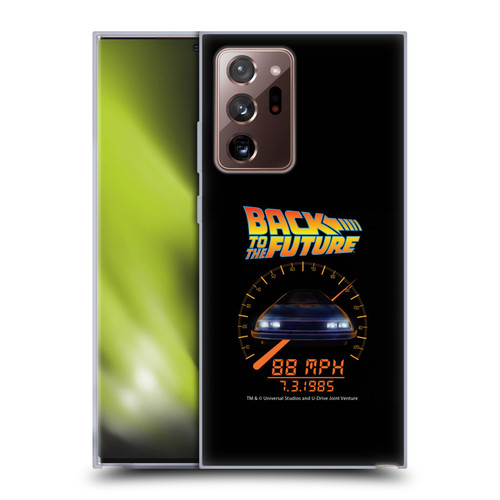 Back to the Future I Quotes Speed Soft Gel Case for Samsung Galaxy Note20 Ultra / 5G