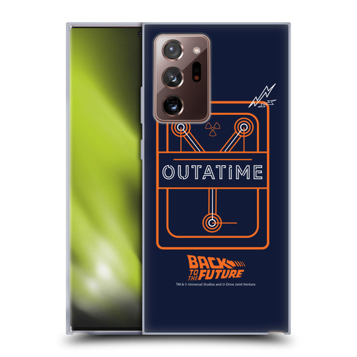 Back to the Future I Quotes Outatime Soft Gel Case for Samsung Galaxy Note20 Ultra / 5G