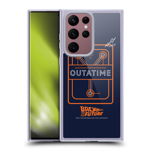 Back to the Future I Quotes Outatime Soft Gel Case for Samsung Galaxy S22 Ultra 5G