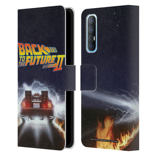 Back to the Future II Key Art Blast Leather Book Wallet Case Cover For OPPO Find X2 Neo 5G