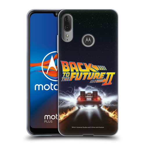 Back to the Future II Key Art Blast Soft Gel Case for Motorola Moto E6 Plus
